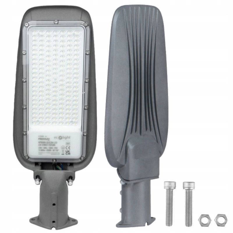 Pouličné svietidlo Ecolight 100 W 13000 lm napájané zo siete